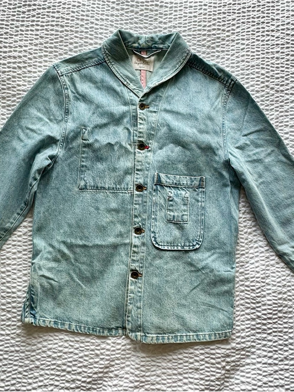 Light Wash Denim Chore Jacket - Shepherds Shirt - Brand: IMPERFECTS